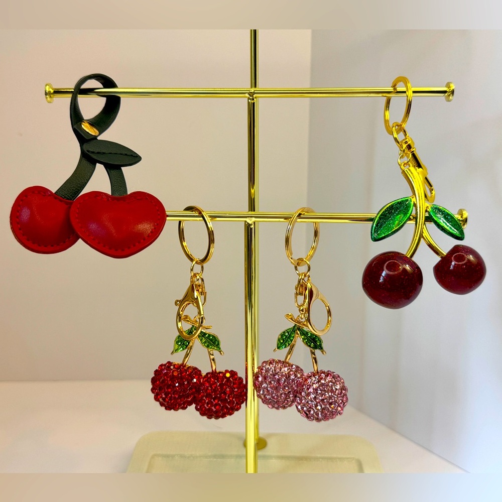 Cherry-Themed Keychains/Bag Charms